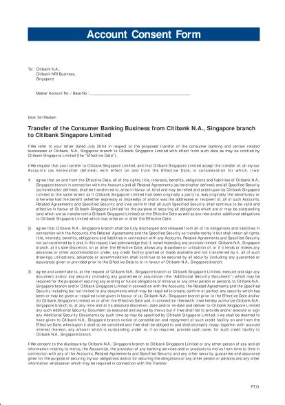 Citibank Consent.